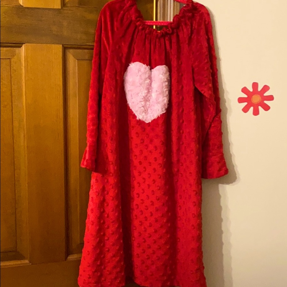 Girls comfy red dress size 10